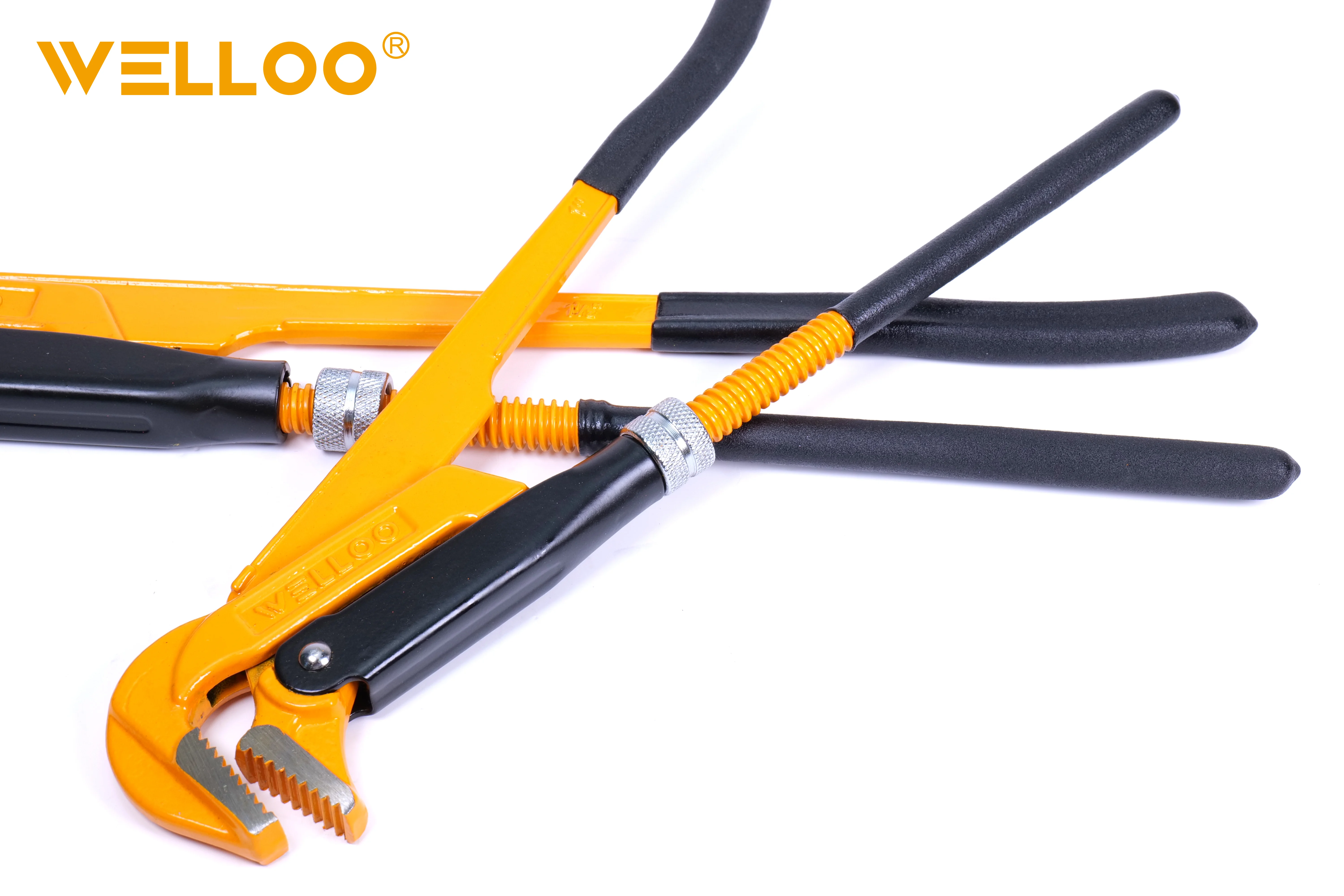WELLOO Max Clamping Diameter 40mm Adjustable Pipe Wrench Carbon Steel Plumbing Wrench model HPW0910 HAND TOOLS product thumbnail 3
