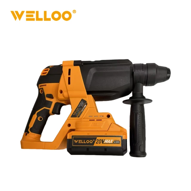 WELLOO Hot Sale 20V Brushless Motor Cordless Rotary Li-Ion Hammer Drill with SDS Plus and LED Light for Jobsite model CRH16726S CORDLESS TOOLS product thumbnail 6