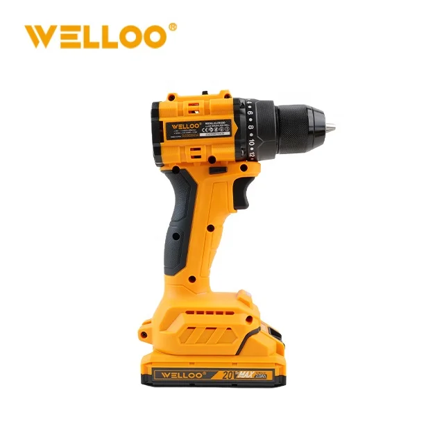 WELLOO Powerful 20V Cordless Electric Drill Multi-Purpose Wireless Brushless Drill with 10mm Metal Drilling Capacity model CLD51220 NEW HOT PRODUCTS product thumbnail 7