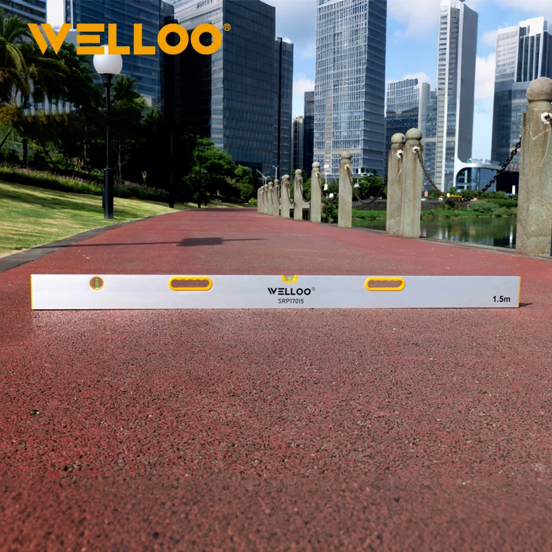 WELLOO Professional Lightweight Industrial Measure Tool Level Ruler Mechanism Compact 1.5m Aluminium Level Ruler model SRP17015 HAND TOOLS product thumbnail 4
