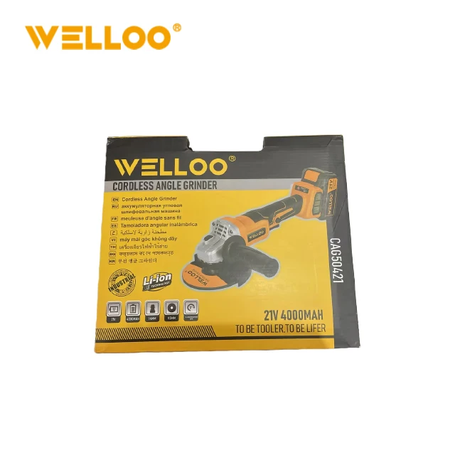 WELLOO New Arrival 21V Li-ion Cordless Angle Grinder 115mm Disc Strong Power 7000rpm High Speed Angle Grinder model PCG5420 CORDLESS TOOLS product thumbnail 7