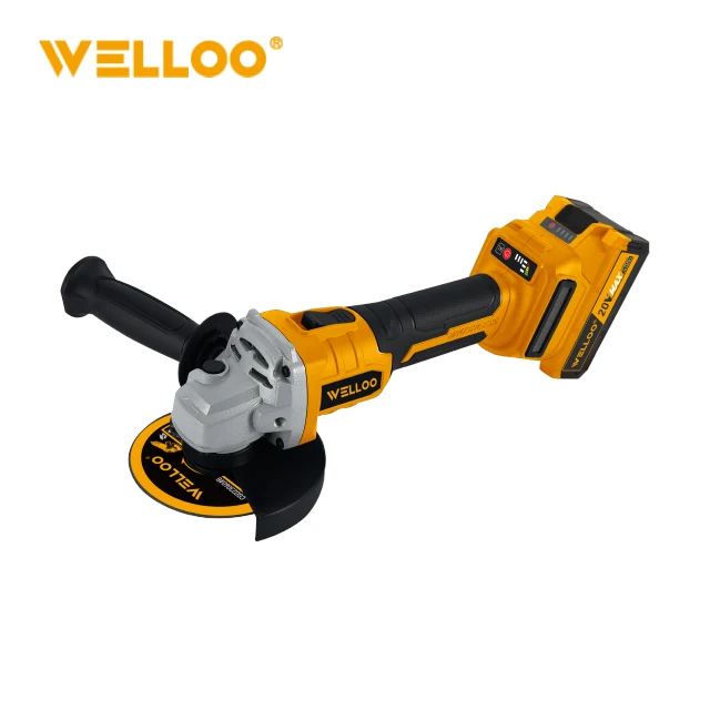 WELLOO New Upgraded 20v Li-ion Cordless Angle Grinder High-power Cutting and Grinding Tools model CAG54115S CORDLESS TOOLS catalog product image