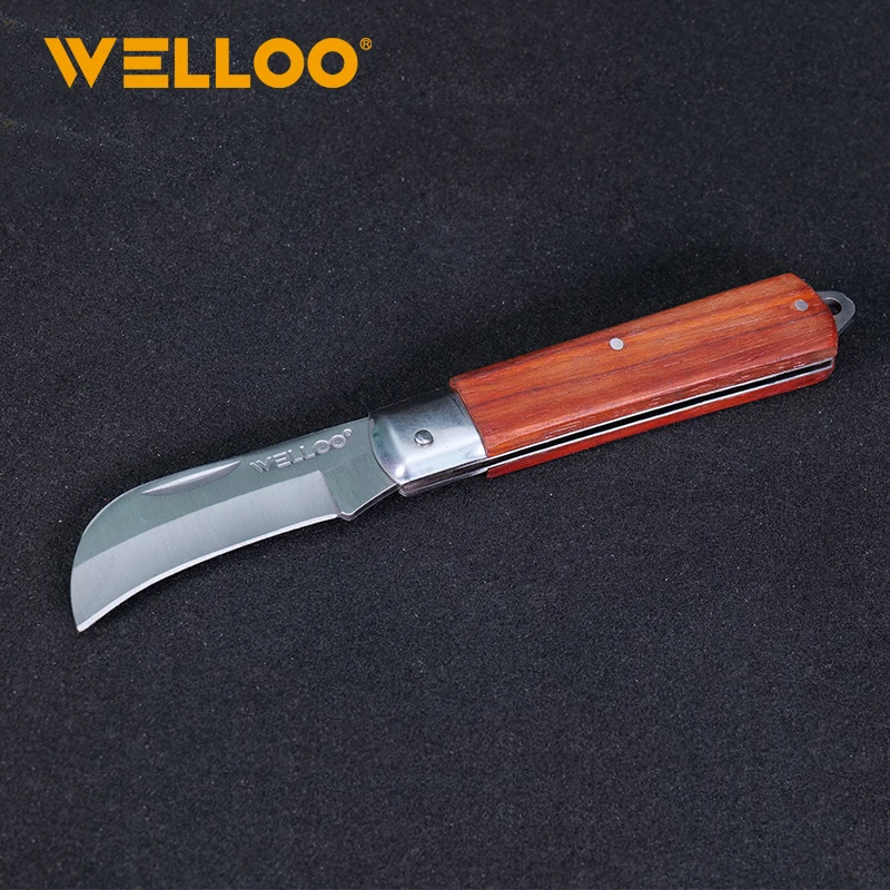 WELLOO Factory Wholesale 7 Inch Electrician Knife Plastic Handle Insulated Electrician Knife for Electrical Maintenance Work model EFK63185 HAND TOOLS product thumbnail 4