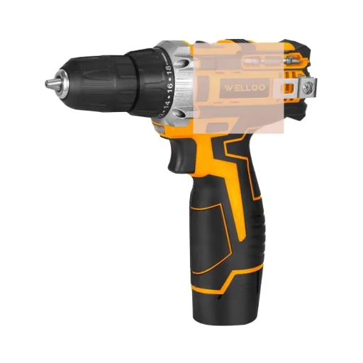 WELLOO 12V Cordless Drill Machine Impact Power Tool Set Portable Cordless Lithium Drill with Lithium Battery for Woodworking Tools model CLD50212.1 CORDLESS TOOLS