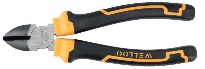 WELLOO Hand Portable 6""/160mm CRV Diagonal Cutting Pliers Side Cutting Pliers with TPR Handle model DCP19160/DCP19180 HAND TOOLS product thumbnail 2