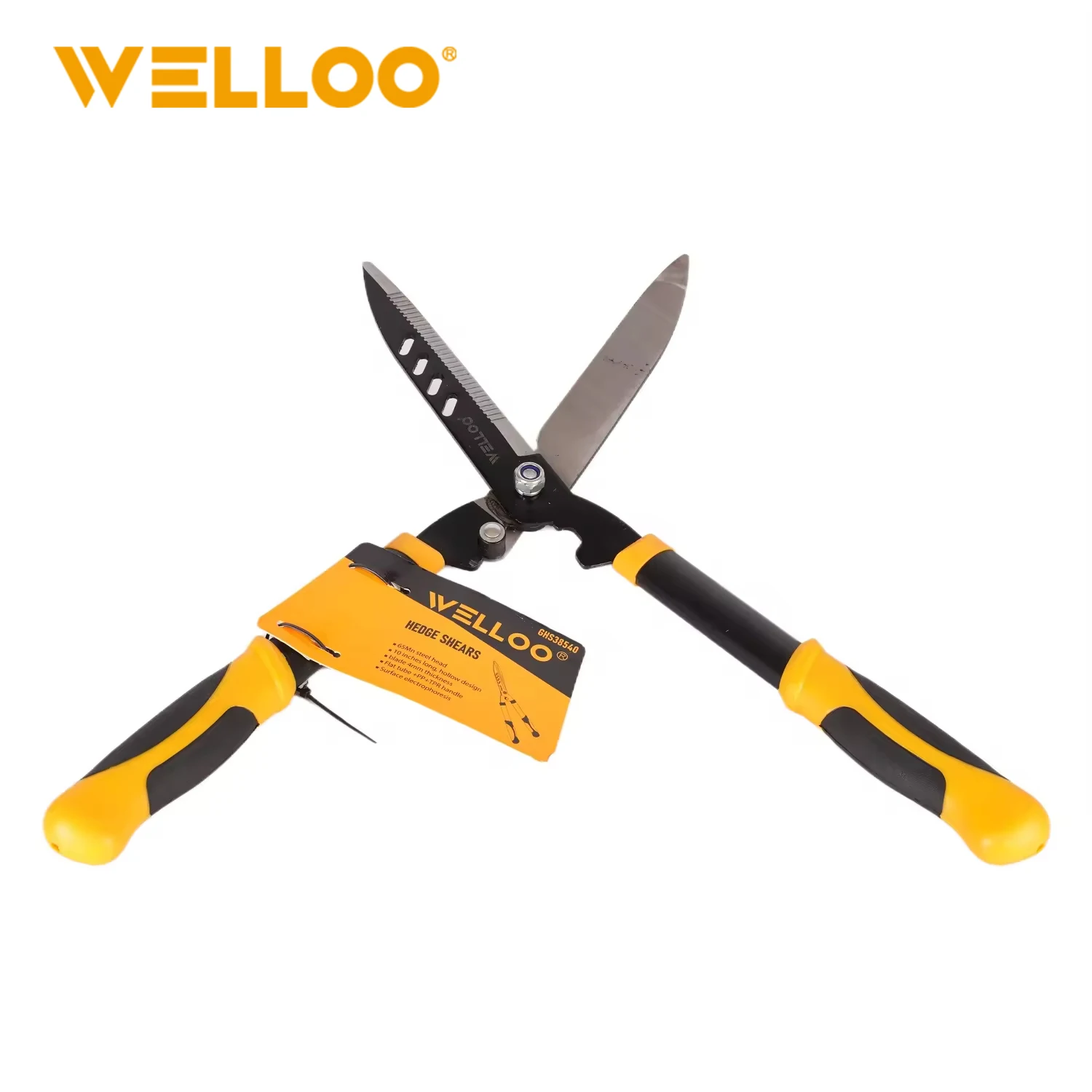 WELLOO Factory Direct Sale 21Inch Carbon Steel Blade Hedge Shears Multi-Functional Manual Garden Hedge Shears model GHS38540 HAND TOOLS product thumbnail 5