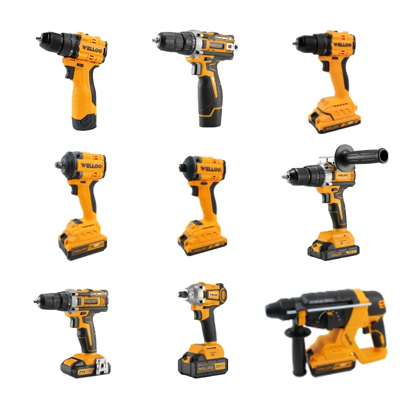 WELLOO One Stop Tools Station 20V Power Tools Combo Set Lithium Battery Electric Power Drill/Saw/Wrench/Angle Grinder model Other NEW HOT PRODUCTS product thumbnail 6
