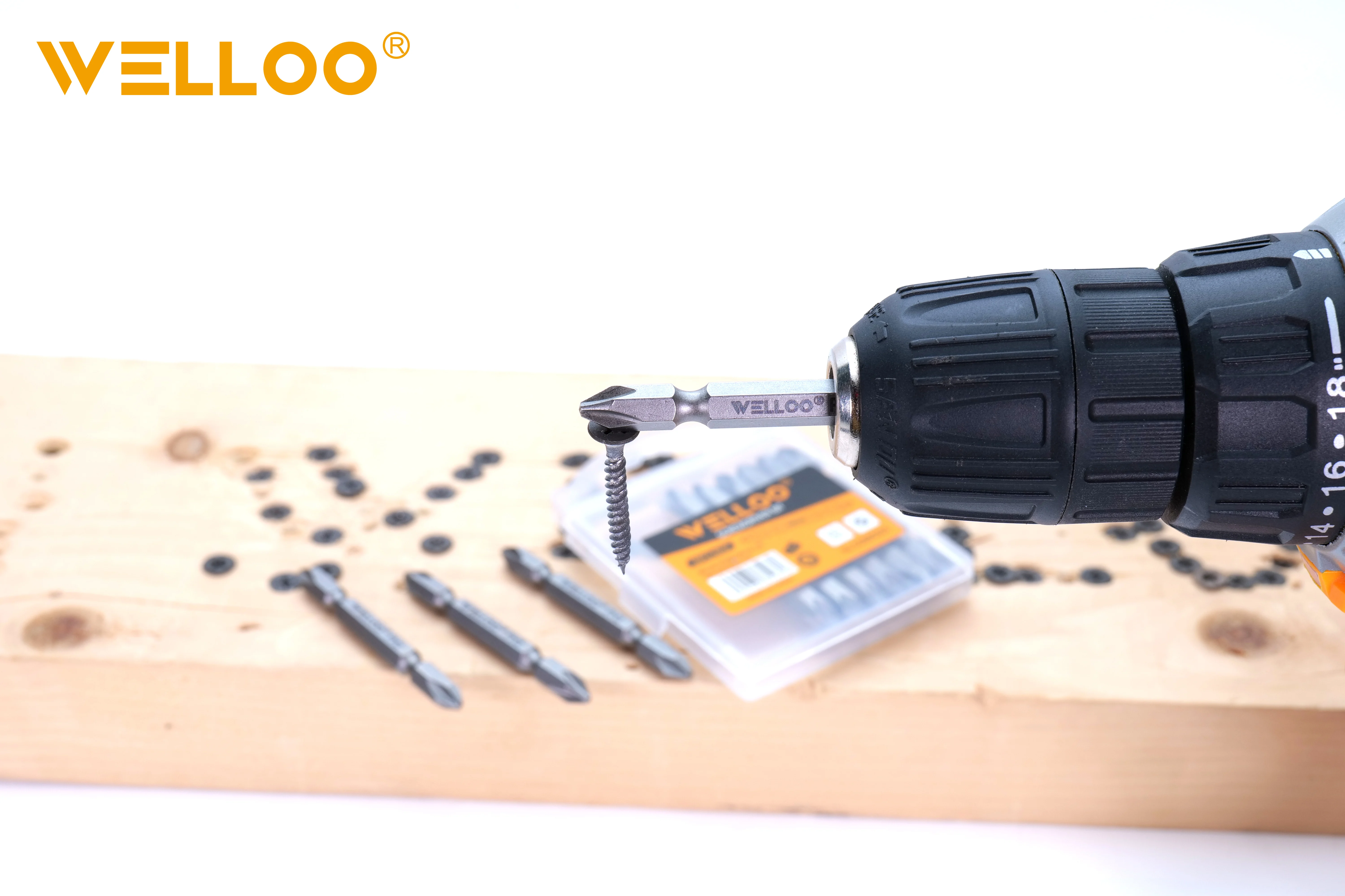 WELLOO Wholesale 5pcs Power Tools Impact Driver PH2 65mm Screwdriver Bits Set model SDB85065 ACCESSORIES product thumbnail 6
