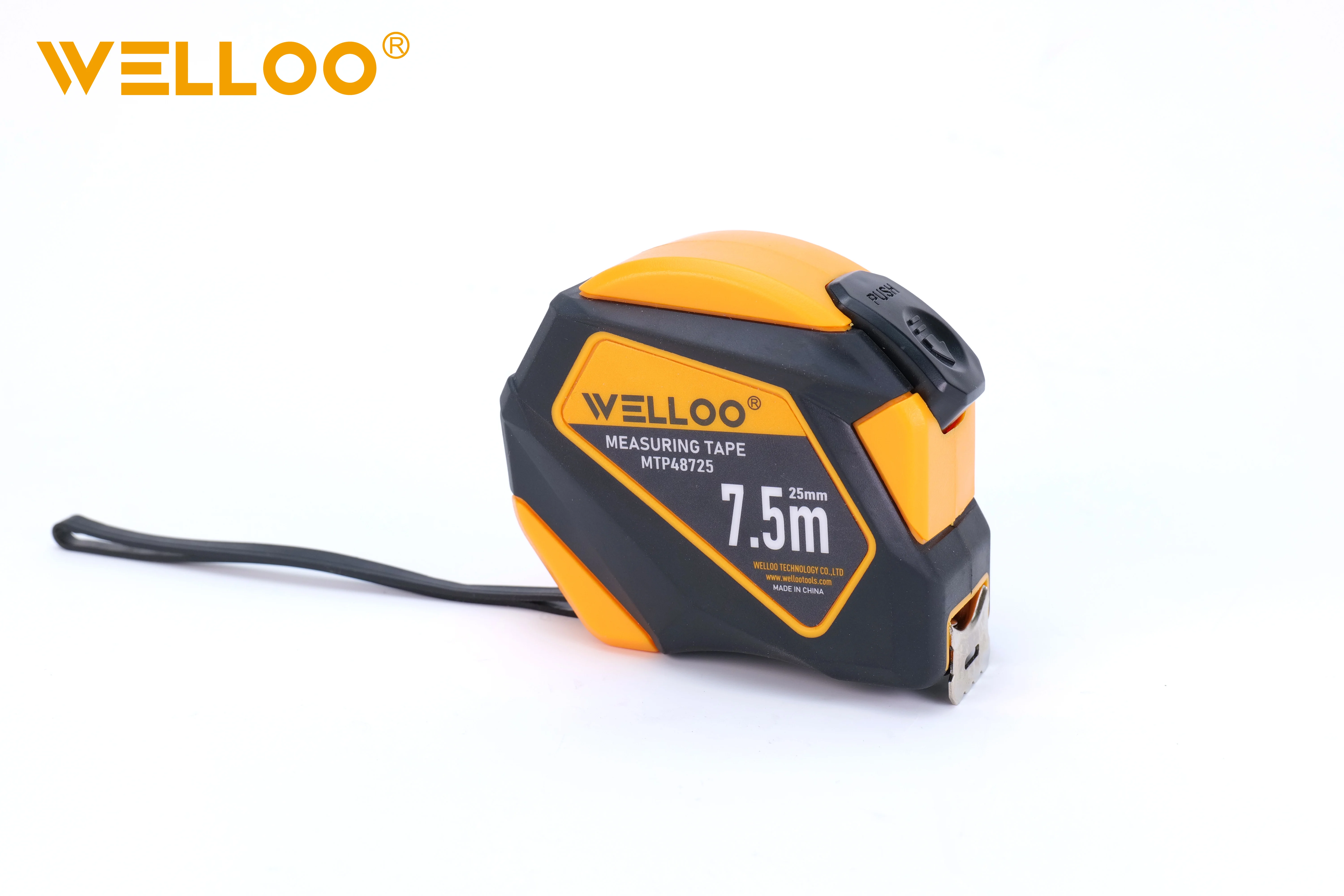 WELLOO 3M*16mm Retractable Tape Measure Heavy Duty Tape Measuring Tools Steel Tape Measure With Metric and Inch Blade model MTP48316 HAND TOOLS product thumbnail 7