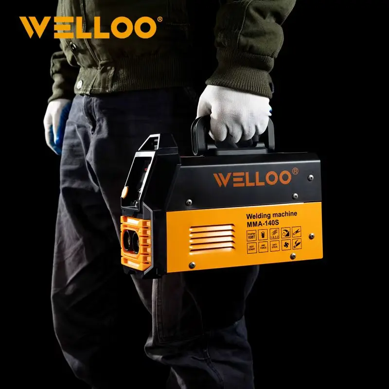 WELLOO High Quality Portable Inverter Welding Machine 35-50V High Frequency Home Welding Machine with Digital Display LCD model DW-MMA140S NEW HOT PRODUCTS product