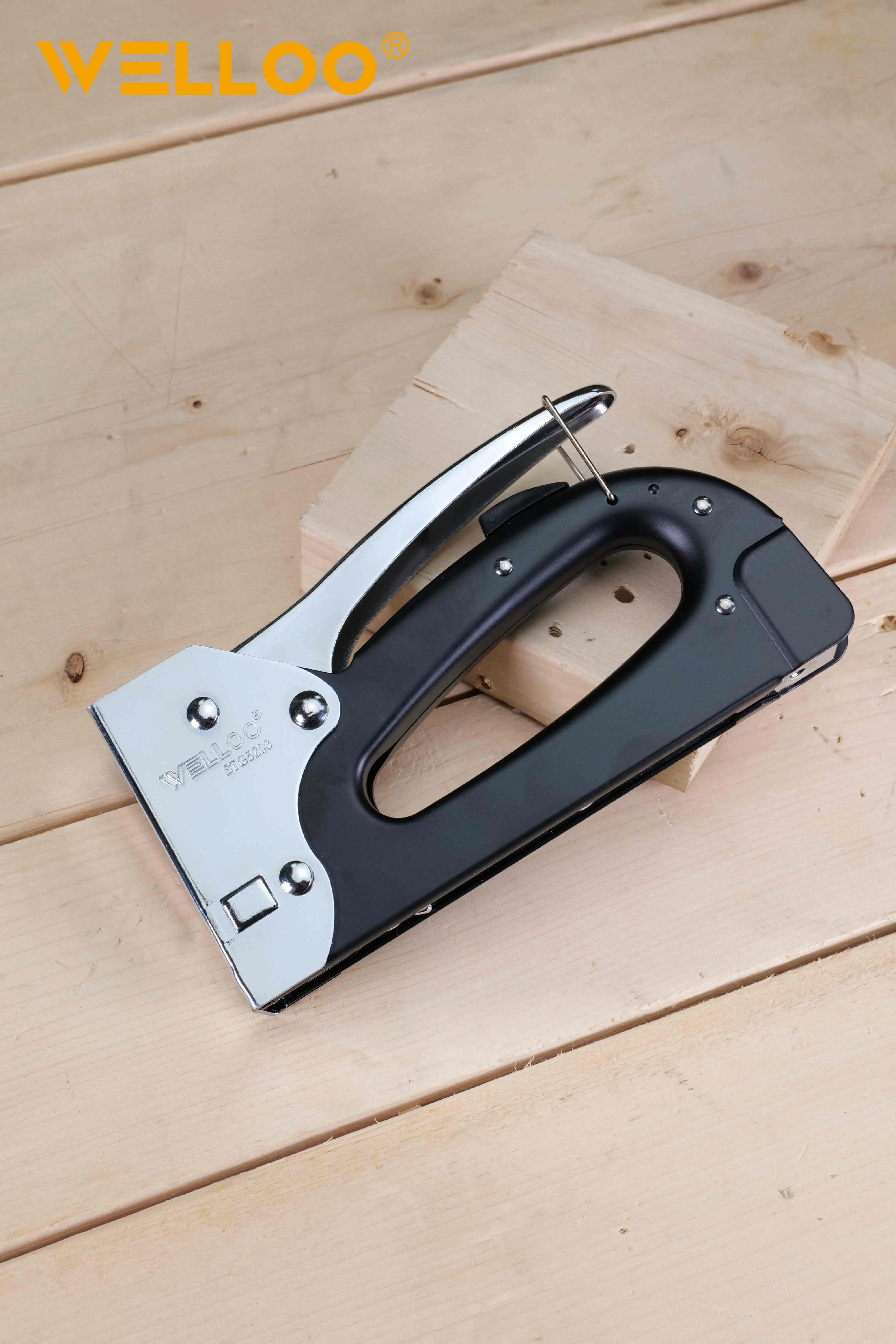 WELLOO 13/8 Staples Manual Staple Gun Portable Heavy Duty Stapler Upholstery Stapler model STG5203 HAND TOOLS product thumbnail 2