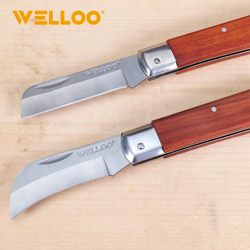 WELLOO Factory Wholesale 7 Inch Electrician Knife Plastic Handle Insulated Electrician Knife for Electrical Maintenance Work model EFK63185 HAND TOOLS product thumbnail 2