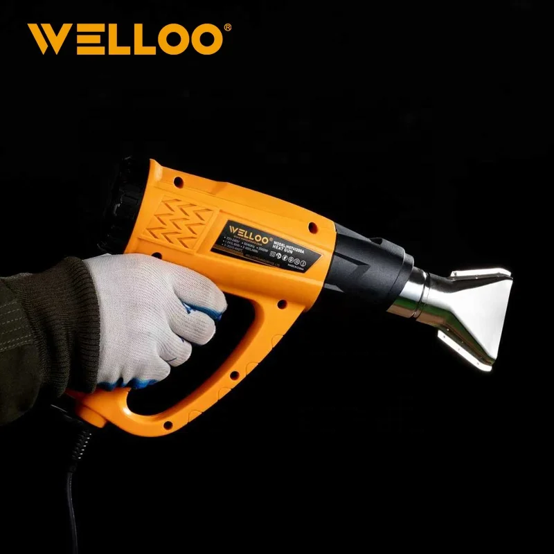WELLOO Industrial 2000W Hot Air Gun Dual Temperature Electric Heat Blower 220V for Soldering and DIY Use model HGT41200A POWER TOOLS product thumbnail 3