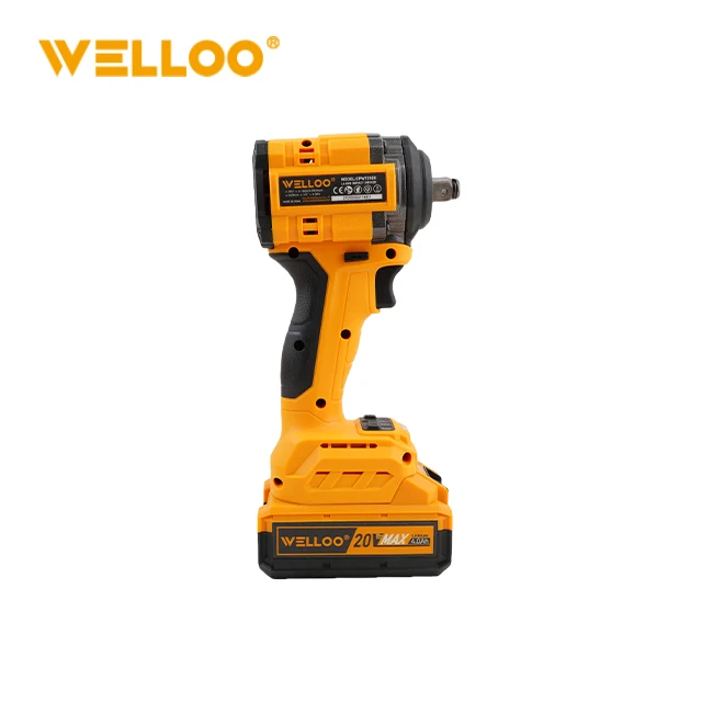 WELLOO New Arrival 20V Cordless Impact Wrench 1/2 Inch Adjustable Speed 280Nm Brushless Impact Wrench for DIY & Construction model CPW72500S CORDLESS TOOLS product
