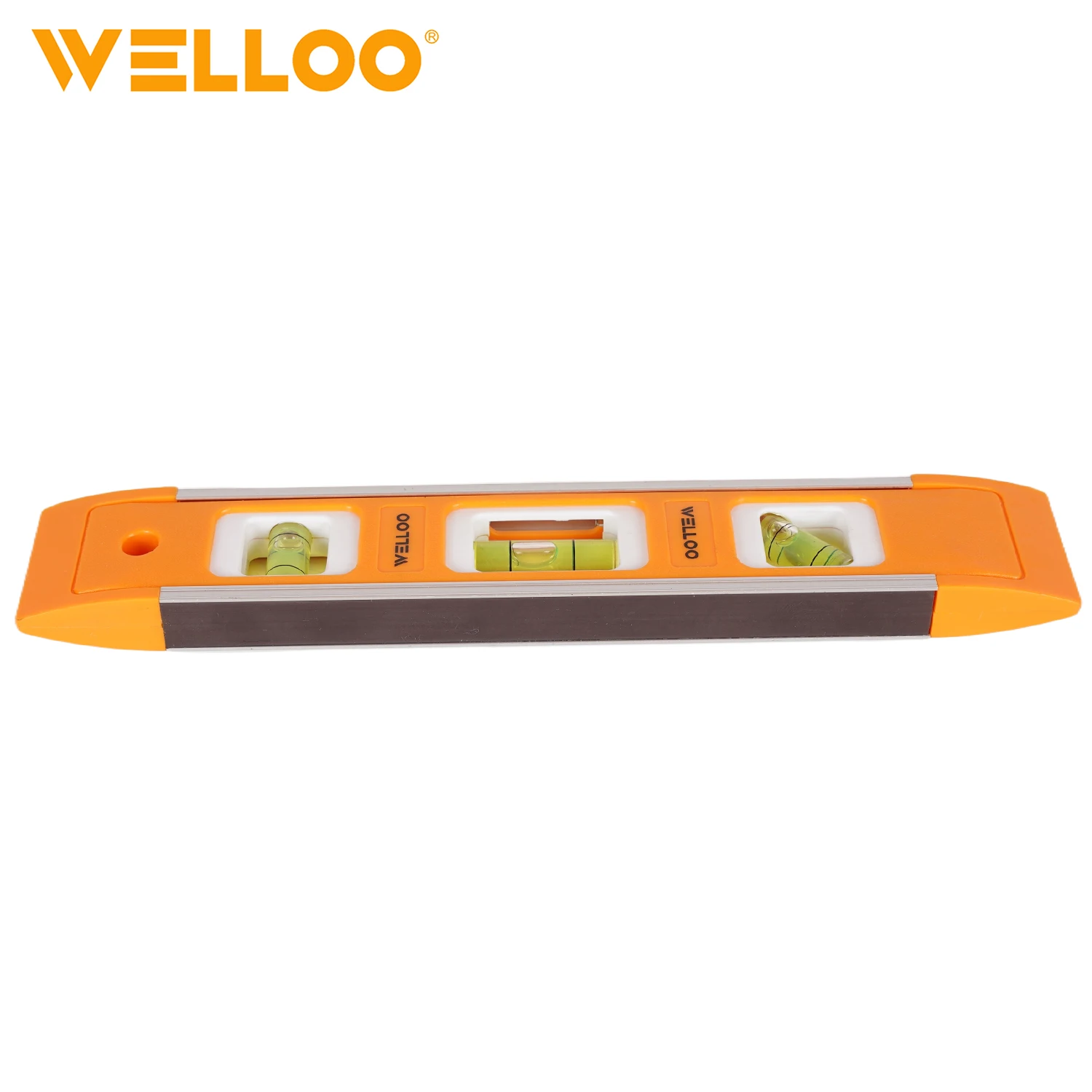 WELLOO High Dimensional Accuracy 225*40mm torpedo Level 180 Degrees High Precision Aluminum Level model MPL22540 HAND TOOLS product thumbnail 4