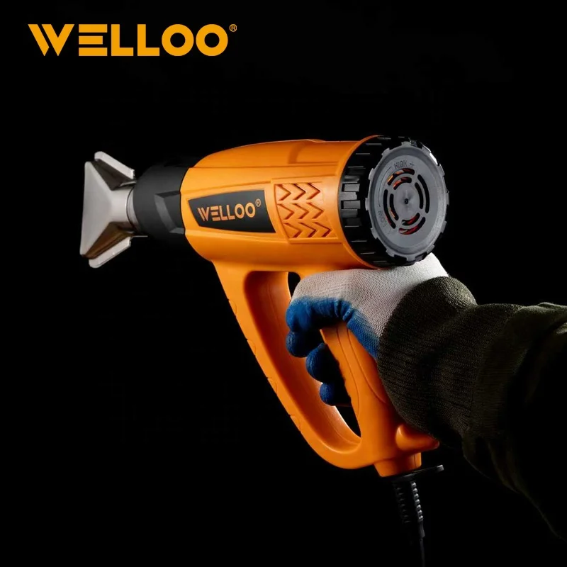 WELLOO Industrial 2000W Hot Air Gun Dual Temperature Electric Heat Blower 220V for Soldering and DIY Use model HGT41200A POWER TOOLS product thumbnail 4