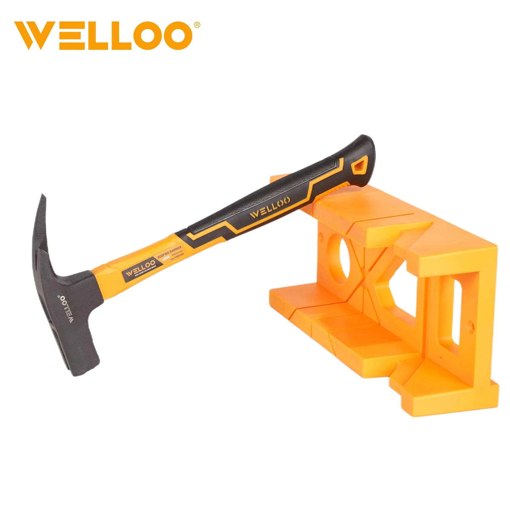WELLOO Wholesale Custom Manual Hardware Tools Home Claw Hammer Fiberglass Handle Carbon Steel Material Claw Hammer model FHM63600 HAND TOOLS product thumbnail 5