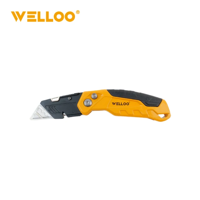 WELLOO Portable Folding Knife 61*19mm Blade Utility Cutter with Replaceable Blades model FKF6619 HAND TOOLS product thumbnail 6