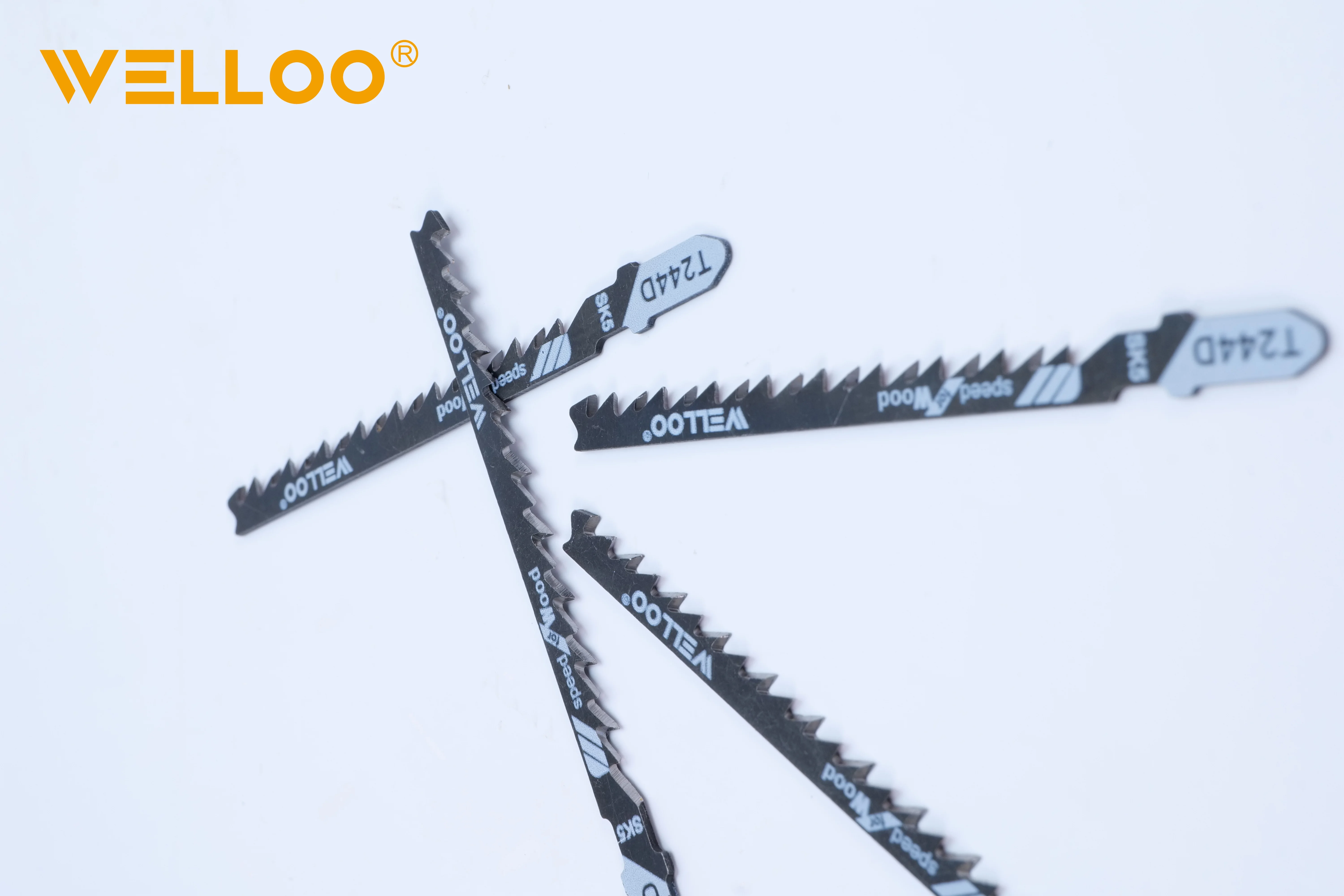 WELLOO Professional Jig Saw Blade Set Universal Shank 5pcs Cutting Blades for Woodworking and Metal model JST244D ACCESSORIES product thumbnail 4