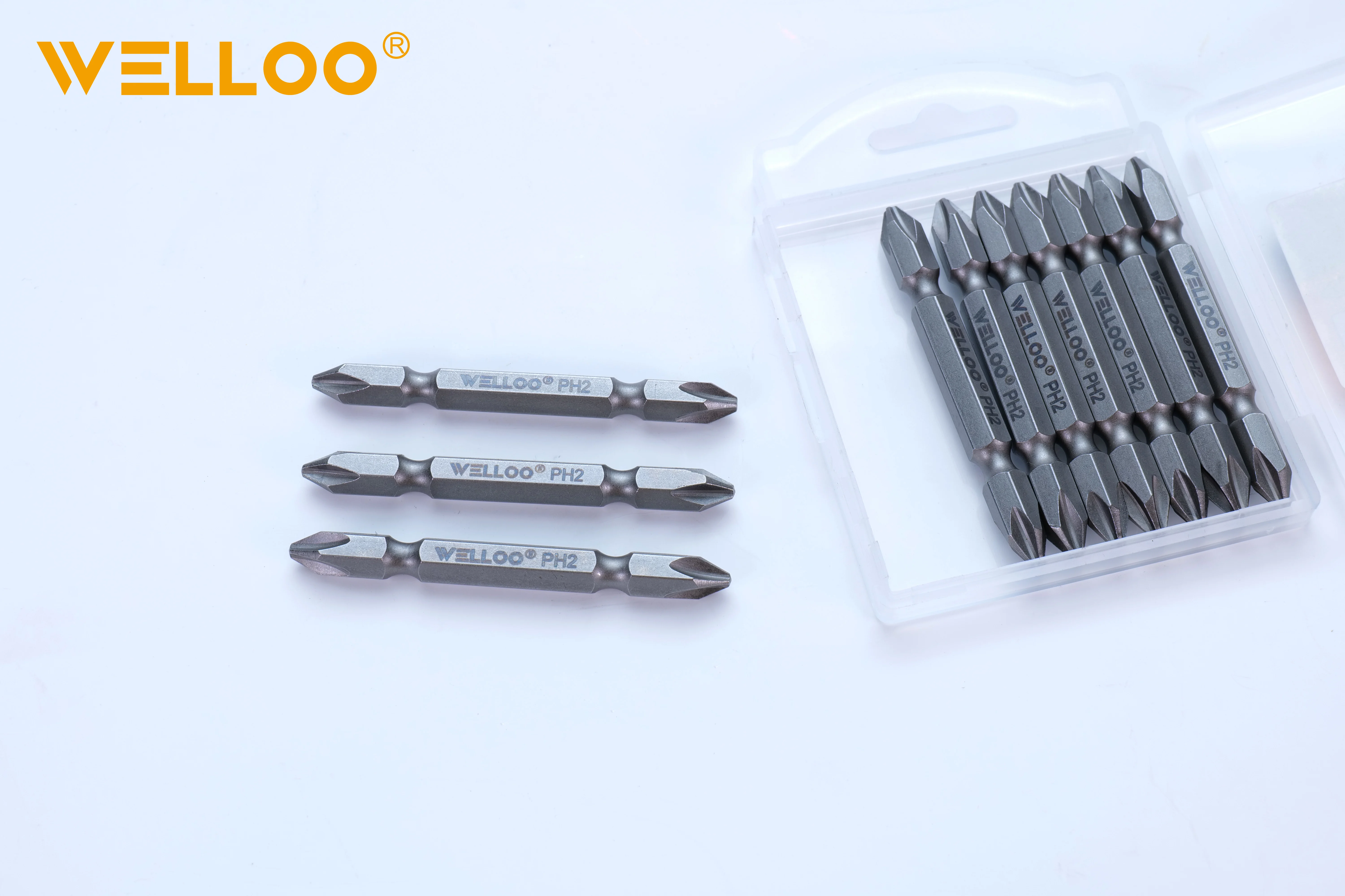 WELLOO Wholesale 5pcs Power Tools Impact Driver PH2 65mm Screwdriver Bits Set model SDB85065 ACCESSORIES product thumbnail 5