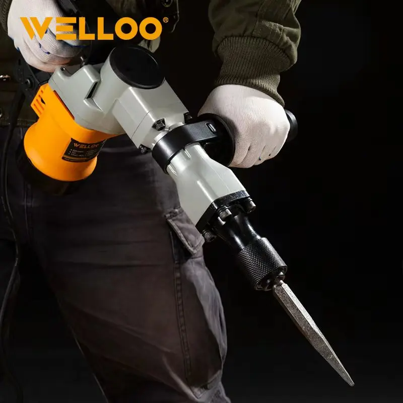 WELLOO Electric 13J Demolition Hammer Drill 1050W 220V Rated Voltage Industrial Demolition Hammer model DBK80810 POWER TOOLS product thumbnail 3
