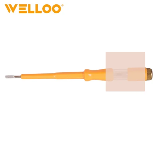 WELLOO Newly Upgraded CRV Material High Voltage Tester with Plastic Handle 110-500v Screwdriver for Voltage Test model DVT63140 HAND TOOLS product thumbnail 10