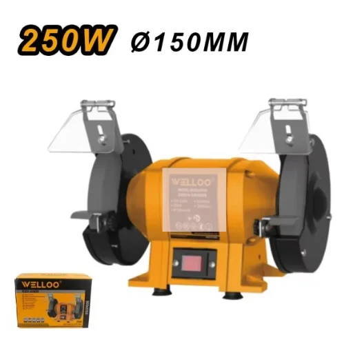 WELLOO High Quality 190W Electric Mini Desktop Electric Bench Grinder 6mm Thickness Small Industrial Bench Grinder Machine model BGD65150 POWER TOOLS product thumbnail 10