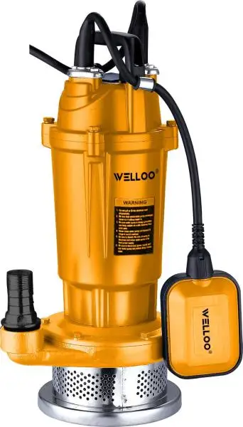 WELLOO Heavy Duty 550W Submersible Pump 25M Head 7m³/min Flow Water Pump for Irrigation and Construction model QDX1.5-25-0.55F /QDX15-7-0.55F /QDX10-10-0.55F GARDEN