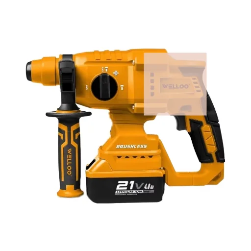 WELLOO 21V Rechargeable Power Hammer Drill Set Impact Hammer Drill Power Tools Drilling Machines model PCH16802 CORDLESS TOOLS product thumbnail 4