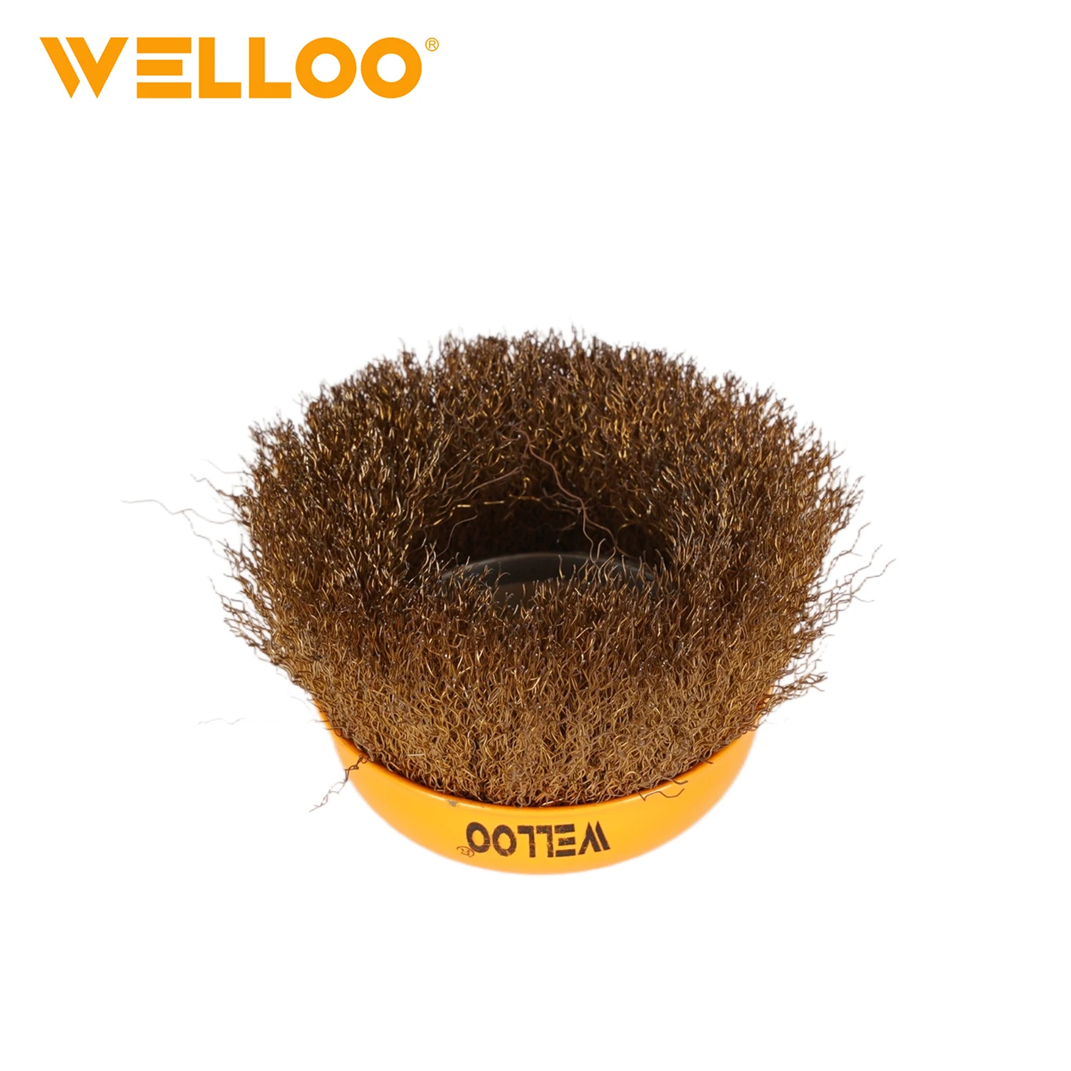 WELLOO Wholesale Price 100MM Grinding and Polishing Brush Steel Wire Wheel Belt Handle 4 Inch Steel Wire Brush model WCC12100 ACCESSORIES product thumbnail 3