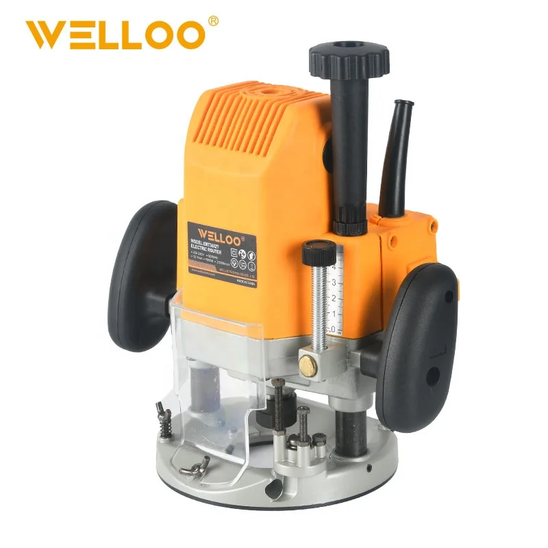 WELLOO 1600W Electric Router Machine Professional Hand Power Tools Small Woodworking Milling Electric Wood Router model ERT36127 product thumbnail 3