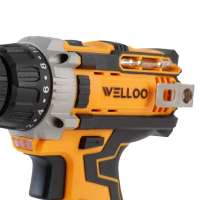 WELLOO Portable Rechargeable Impact Drill Set Keyless Chuck Multifunction Lithium Cordless Drill Customizable Battery model CLD50212 CORDLESS TOOLS product thumbnail 6