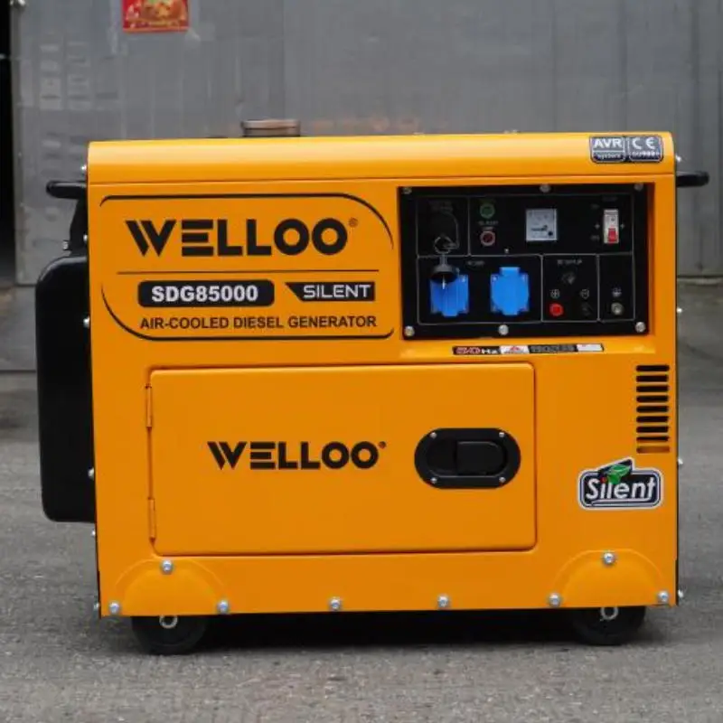 WELLOO Portable 5kw Silent Diesel Generator Single Cylinder 12L Electric Starter Diesel Electric Generator model SDG85000 EQUIPMENT product thumbnail 4