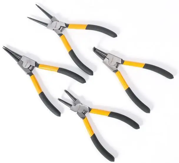 WELLOO 7 Inch Circlip Pliers Set Internal and External Snap Ring Pliers for Automotive and Machinery Use model CPS07004 HAND TOOLS product thumbnail 2