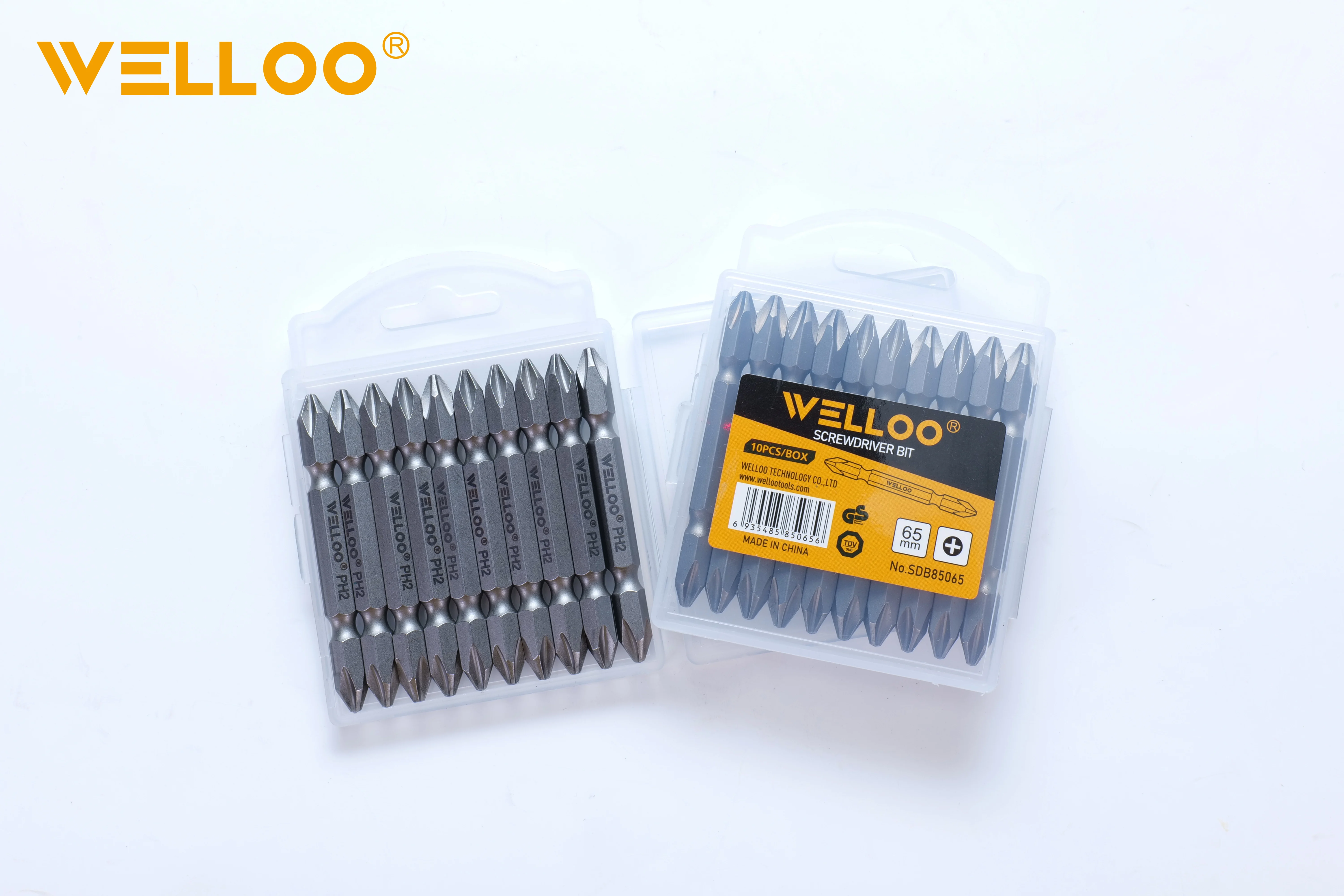 WELLOO Wholesale 5pcs Power Tools Impact Driver PH2 65mm Screwdriver Bits Set model SDB85065 ACCESSORIES product thumbnail 4