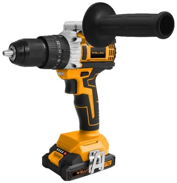 WELLOO 21V Lithium Mini Electric Screwdriver & Cordless Impact Drill | Battery Included Precision Tool for Woodworking & Home Repair model CID50221T CORDLESS TOOLS