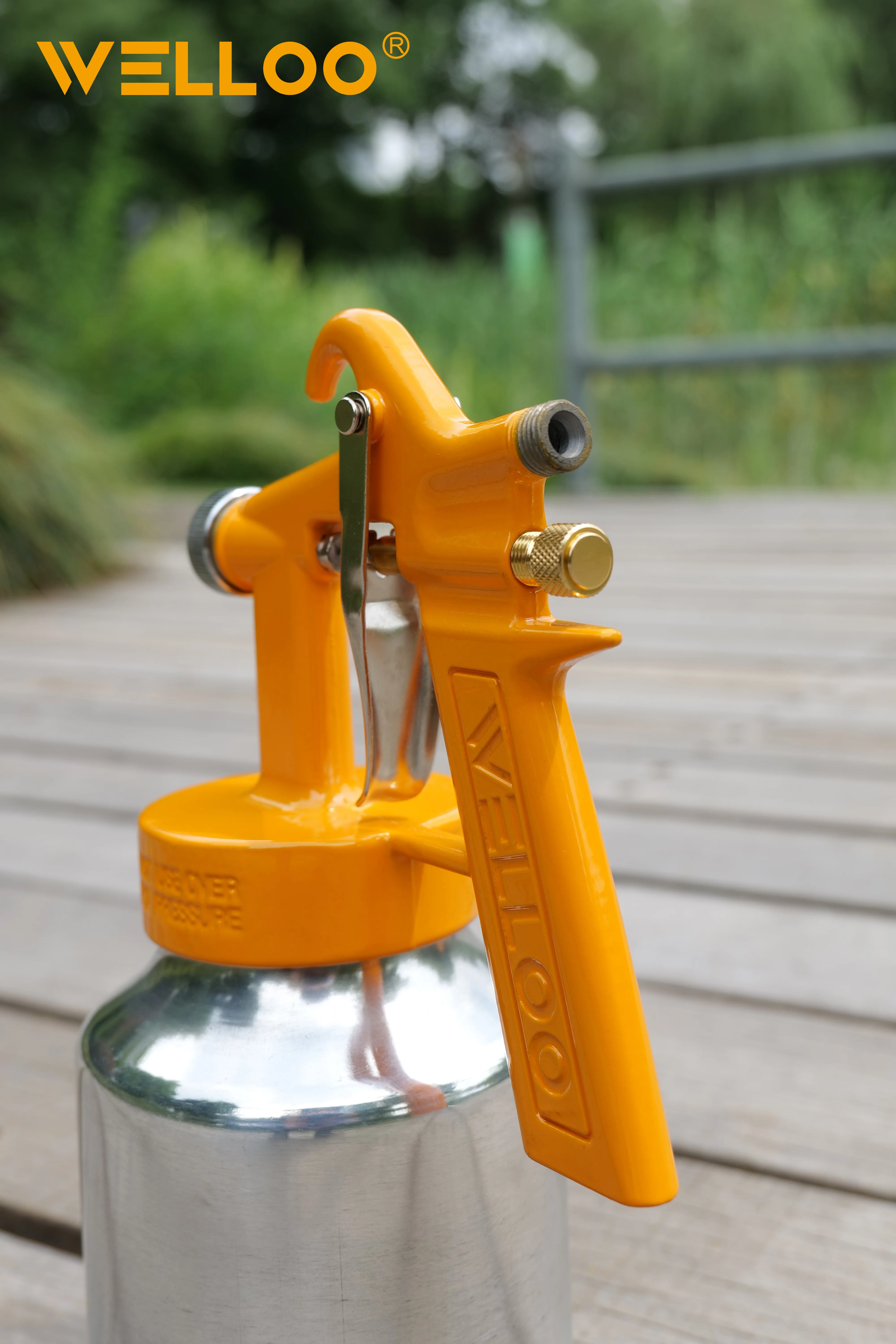 WELLOO Pneumatic Air Spray Gun 1.2 mm Nozzle HVLP High Atomization for Automotive Paint & Furniture Coating model ASG472 AIR TOOLS product thumbnail 4