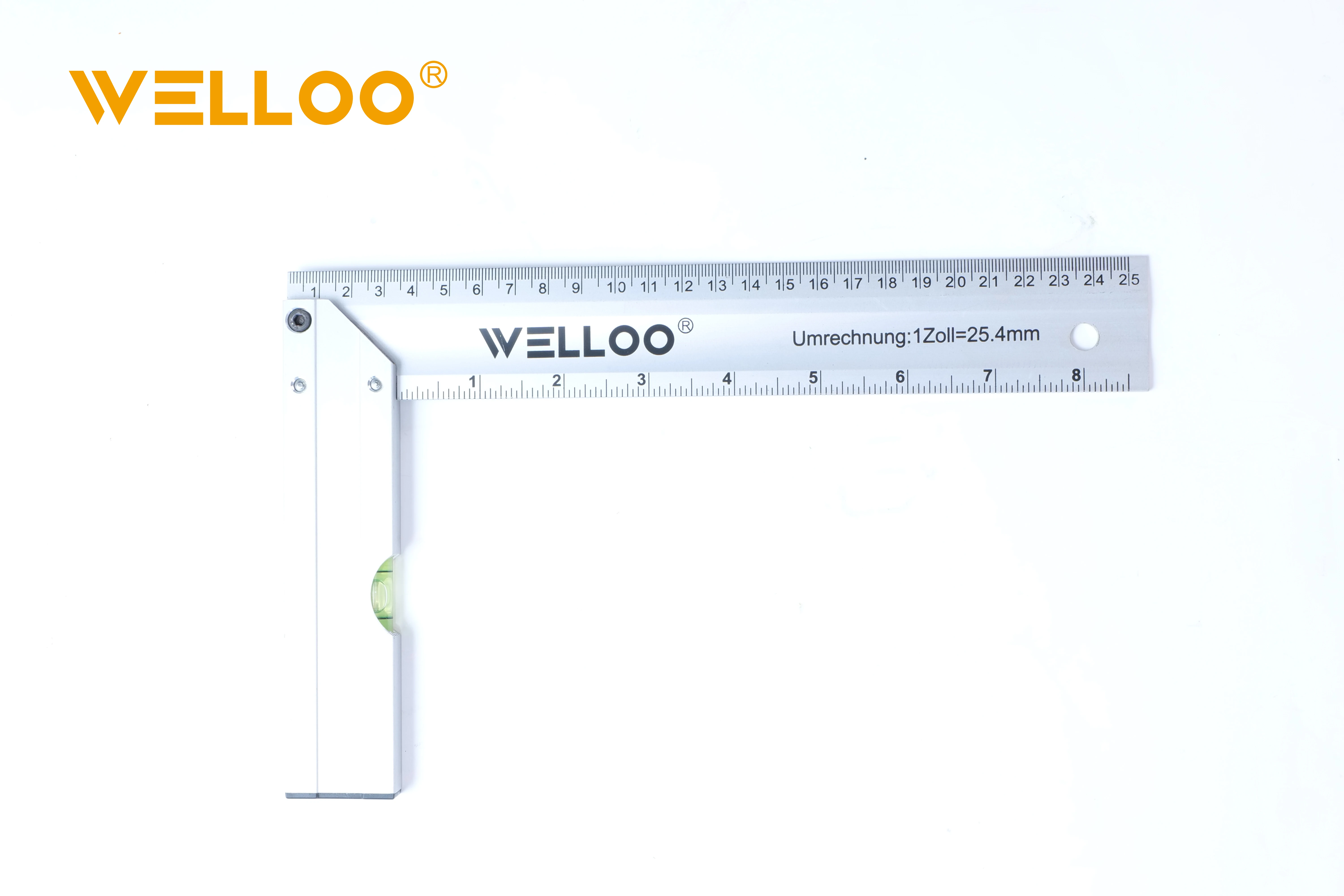 WELLOO Heavy Duty Aluminum Try Square Ruler for Carpenter Precision Measurement Tools model ALR6125 HAND TOOLS product thumbnail 3