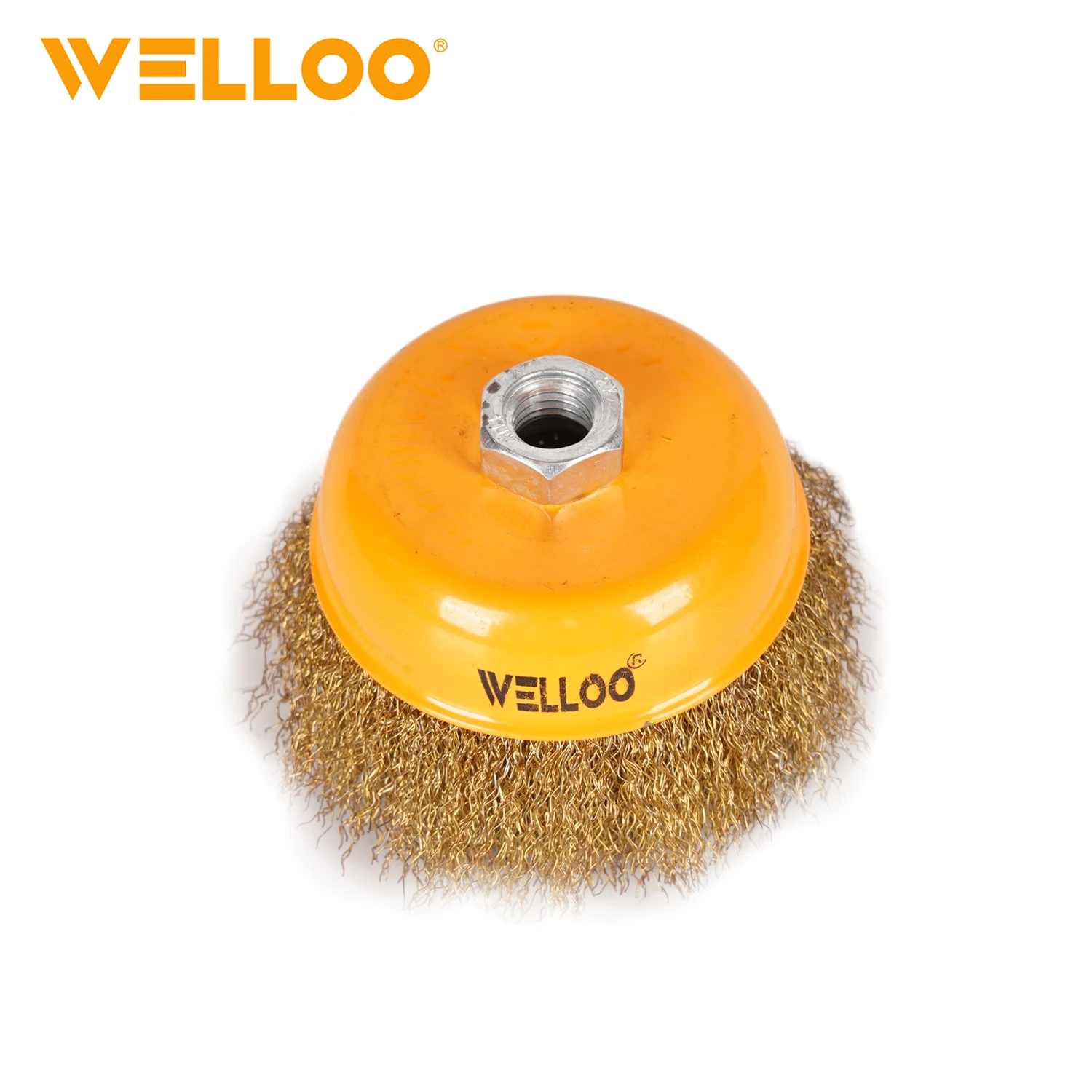 WELLOO Wholesale Price 100MM Grinding and Polishing Brush Steel Wire Wheel Belt Handle 4 Inch Steel Wire Brush model WCC12100 ACCESSORIES product thumbnail 4