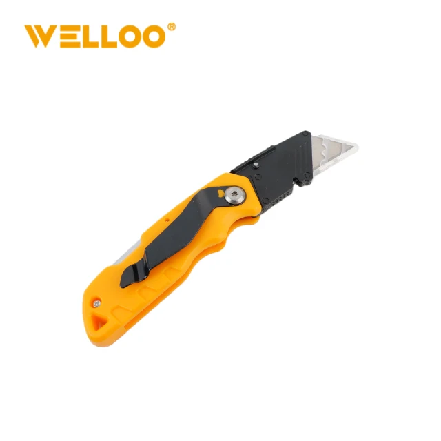 WELLOO Industrial 61mmx19mm Utility Knife Hand Portable Folding Utility Knife with Plastic Handle model FKF6519 HAND TOOLS product thumbnail 4