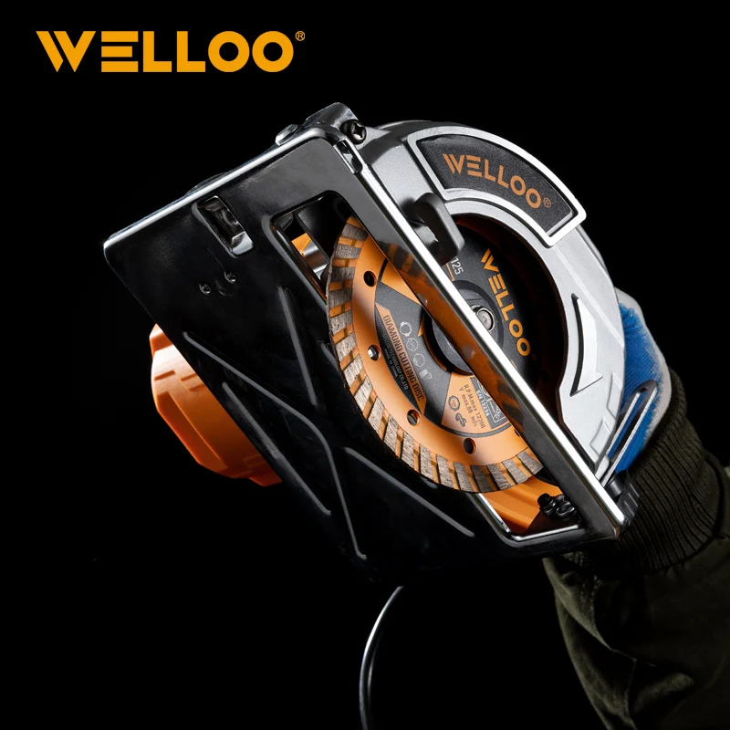 WELLOO 1300W Electric Cutting Marble Stone Circular Saw Tools Adjustable Slope Cutting Ceramic Tile Steel Cutting Machine model MCT65125 POWER TOOLS product thumbnail 3