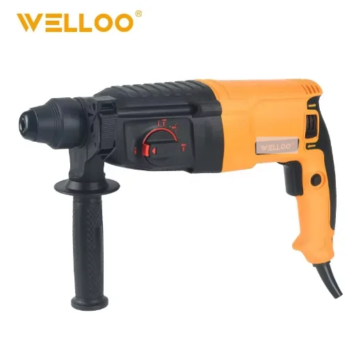 WELLOO Powerful Multi-function Electric Rotary Hammer Drill 110V 220V Portable Electric Breaker Demolition Jack Rotary Hammer model RHML7026 NEW HOT PRODUCTS product