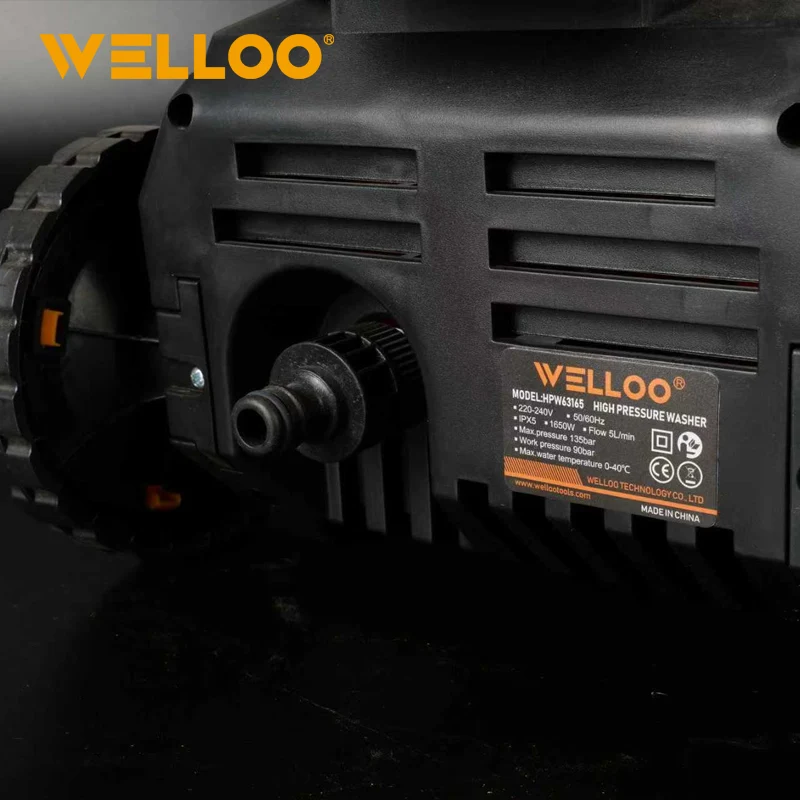 WELLOO Universal Customized Car Washer Machine 1650W High Pressure Ccleaner Washing Machine for Industrial Engineering model HPW63165 POWER TOOLS product thumbnail 4