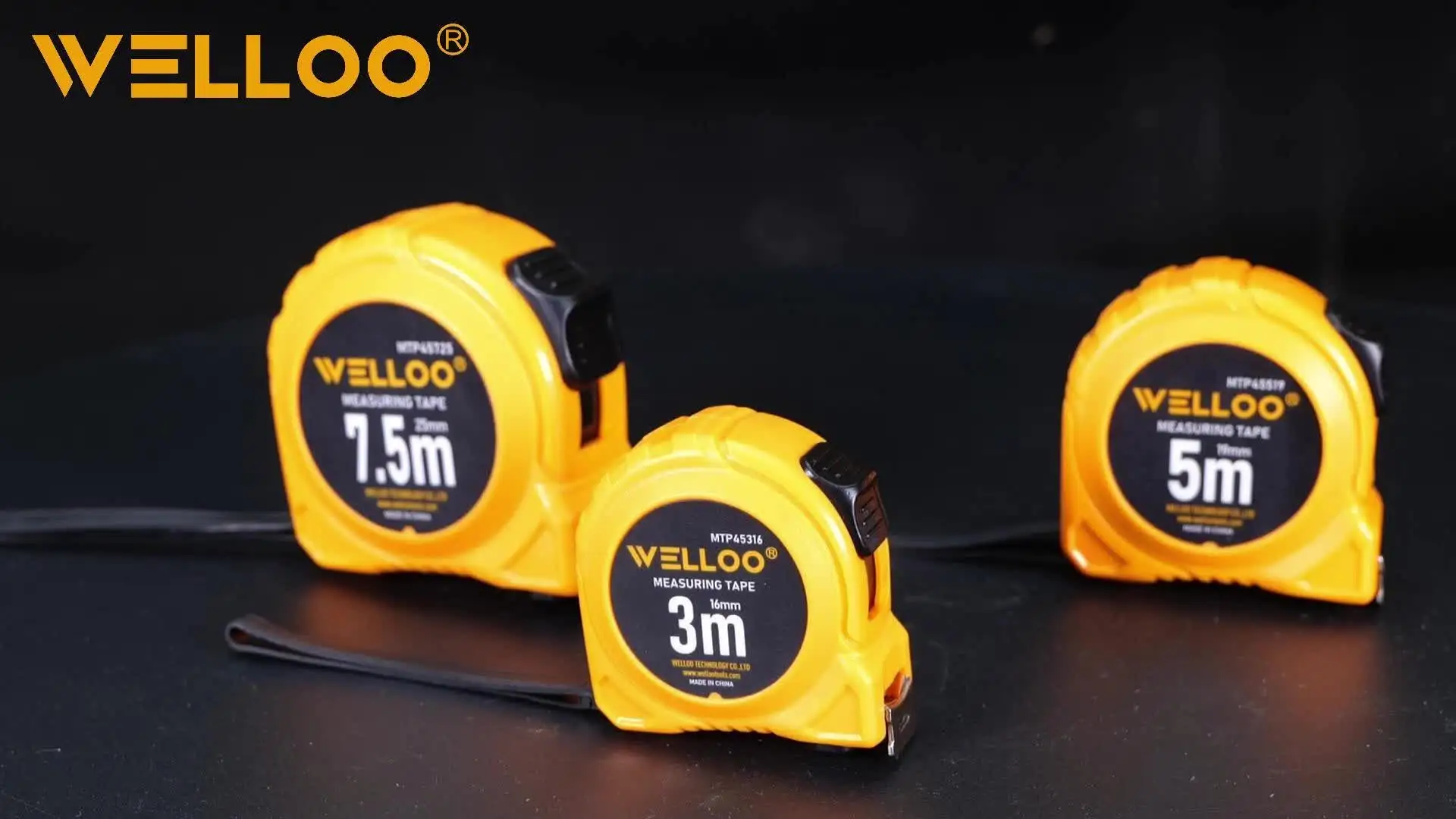 WELLOO High Dimensional Accuracy 3M*16mm Steel Tape Measure Hand Portable Retractable Tape Measure model MTP45316 HAND TOOLS product detail photo 7