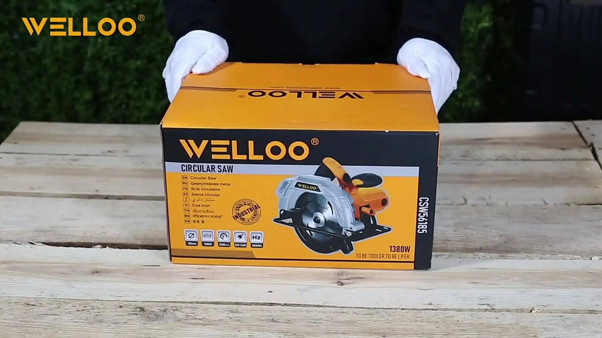 WELLOO Adjustable Cutting Depth Professional Wood Cutting Saw Stable Performance Electric Circular Saw POWER TOOLS product detail photo 8