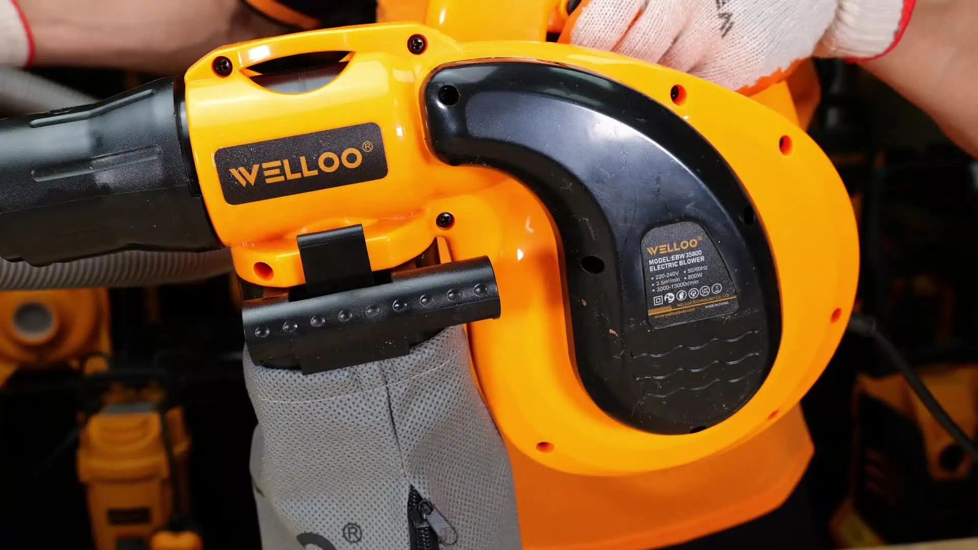 WELLOO Portable 800W Industrial Electric Dust Blower 16500rpm Variable Speed Blower for Cleaning model EBW35800 POWER TOOLS product detail photo 7