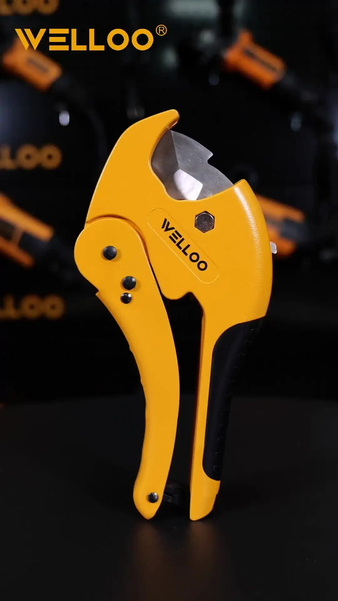 WELLOO Hot Selling Hardware Tools Plastic Pipe Cutting Tools Ratchet Plastic Pipe and Pipe Cutting Machine Tools model PCT3502 HAND TOOLS product detail photo 7