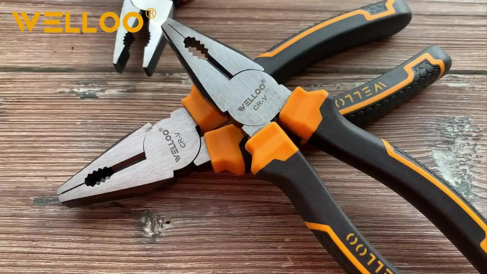 WELLOO Industrial 8 Inch Combination Pliers Hand Tool Combination Cutting Plier for Variety of Industries Workers Use model HCP18200 HAND TOOLS product detail photo 8