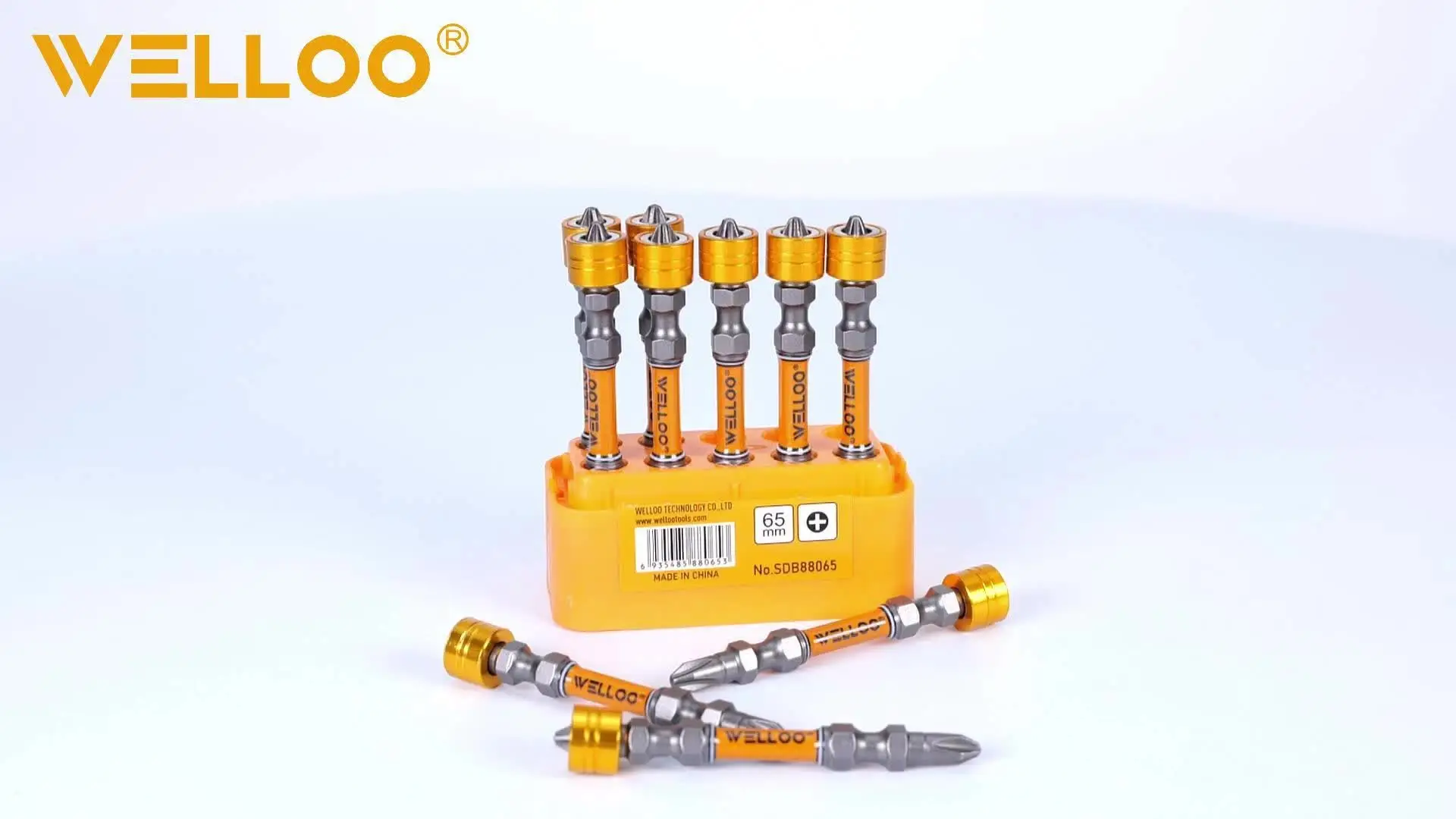 WELLOO Wholesale 10pcs High-Precision Magnetic Coil Screwdriver Bit for Power Drills and Manual Screwdrivers model SDB88065 ACCESSORIES product detail photo 8