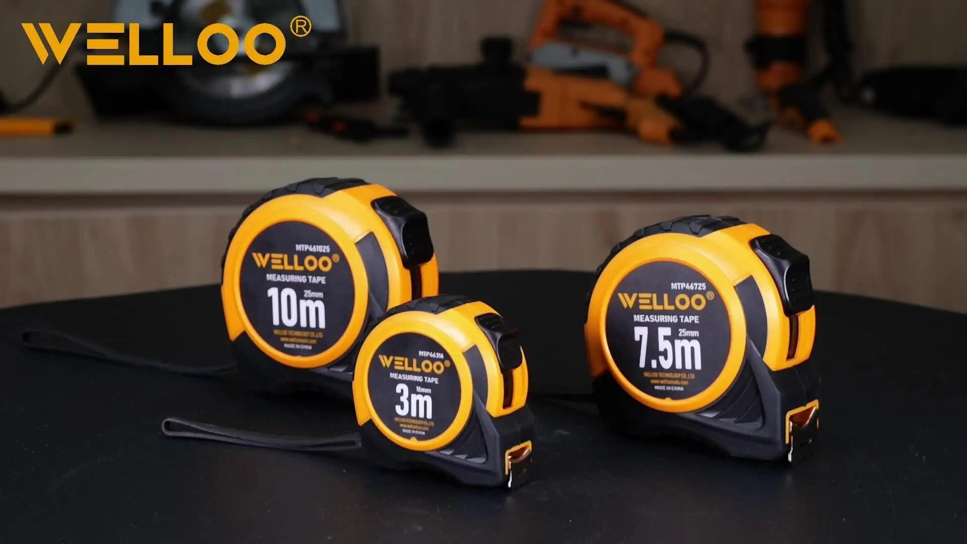 WELLOO Customized Logo Metric & Imperial Mark Tape Measure Portable Mini ABS Case 3m/5m/7.5m Measuring Tape model MTP46316 HAND TOOLS product detail photo 8